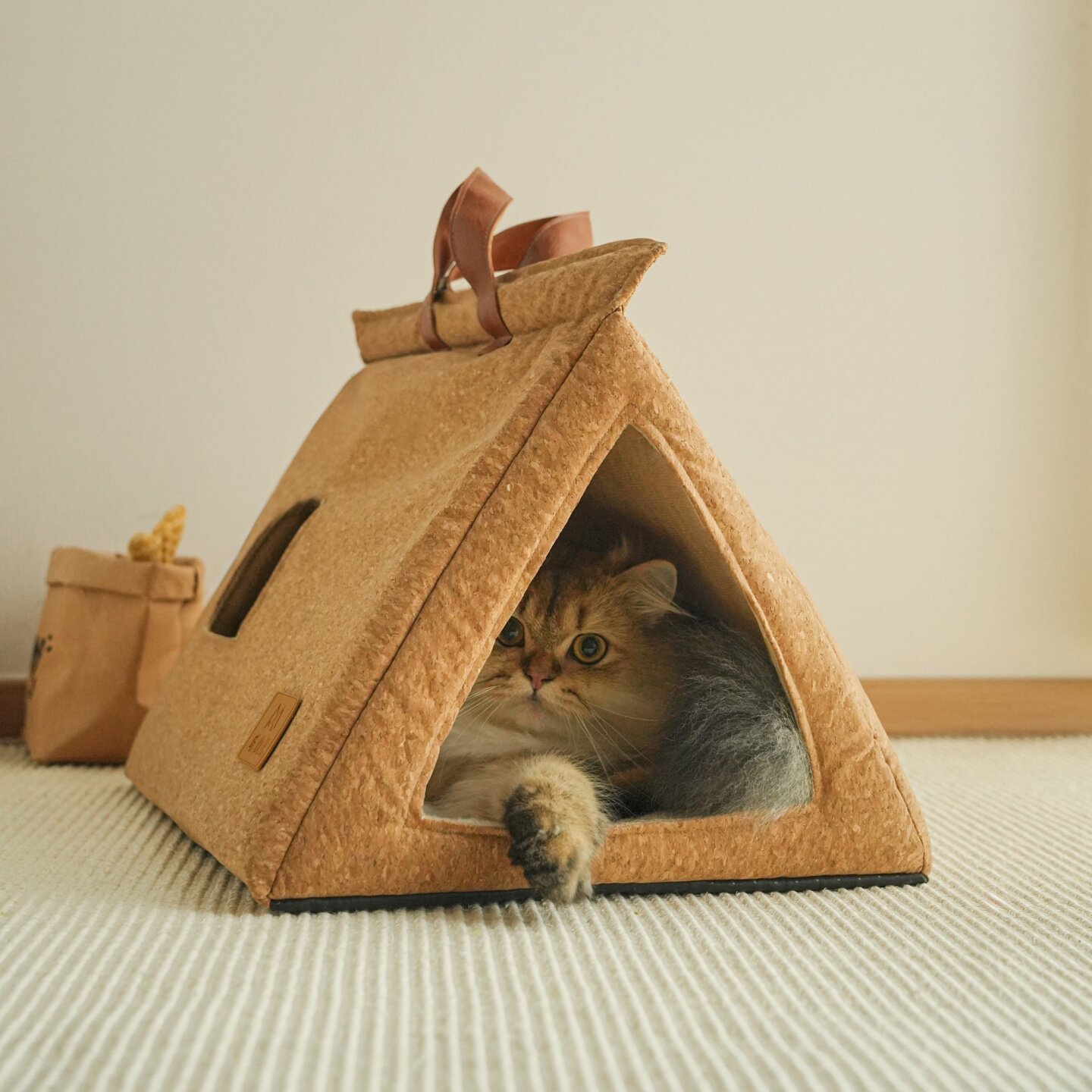 CAT CAVE Paper Bag Cat Bed