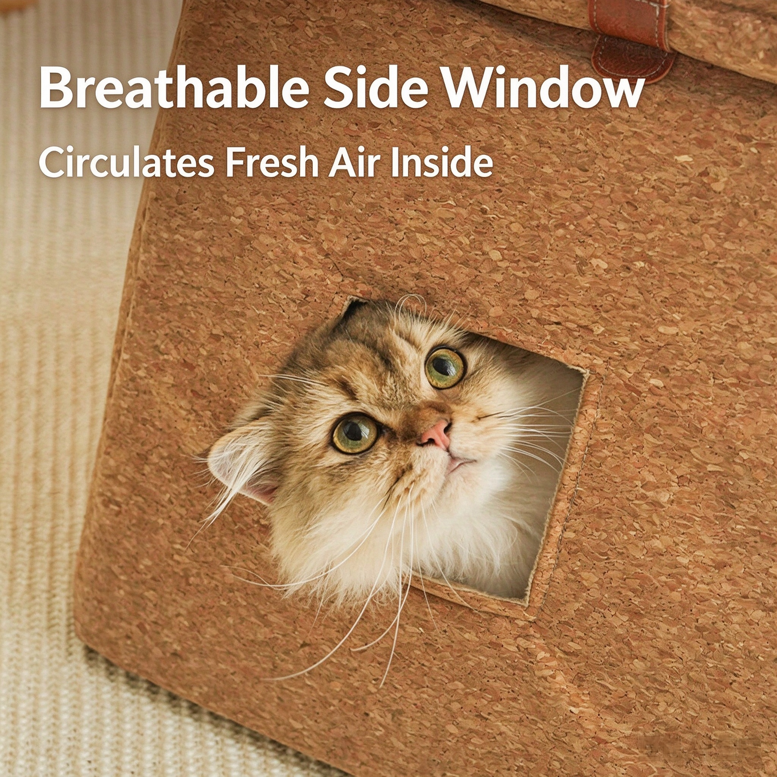 CAT CAVE Paper Bag Cat Bed | Portable Enclosed Cat Cave - Image 3