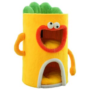 Versatile Clown 3-Tier Plush Cat Condo Barrel