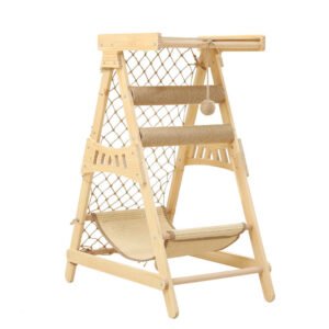 Wooden Cat Activity Tower